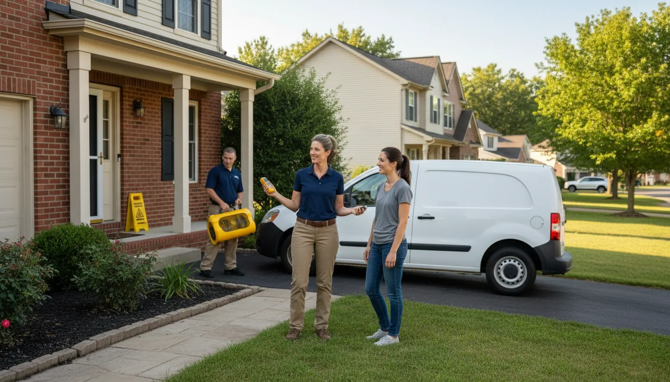 Residential water damage restoration in Rosedale, VA
